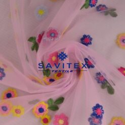 ART. S029-09 TULLE MULTIFLOWERS